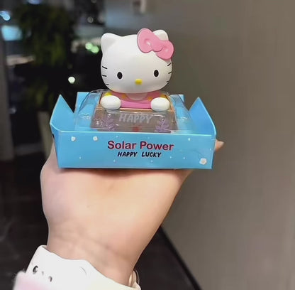 Tea Cup Solar Bobble Figurine
